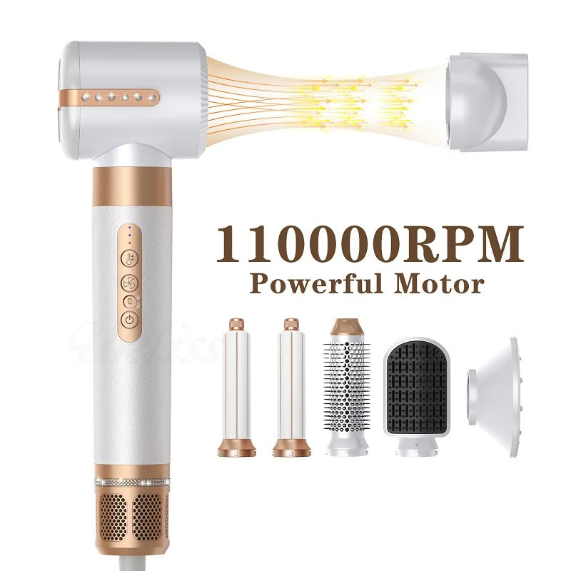 Divin Liss – 7-in-1 Professional Styling Brush | High-Performance Straightener, Curler & Airwrap