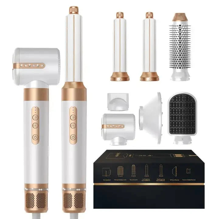 Divin Liss – 7-in-1 Professional Styling Brush | High-Performance Straightener, Curler & Airwrap