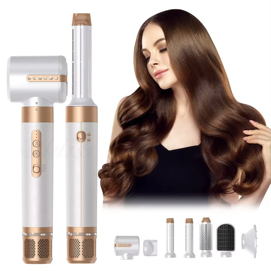 Divin Liss – 7-in-1 Professional Styling Brush | High-Performance Straightener, Curler & Airwrap
